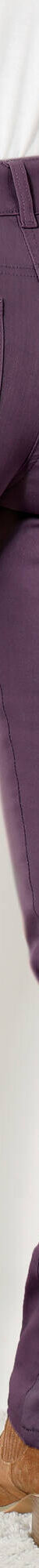 Pantalon droit gainant - petite stature entrej. 75 cm (aubergine) Pantalon droit gainant - petite stature entrej. 75 cm (aubergine)